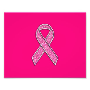 Foto Consciência fúcsia da fita do rosa do estilo do