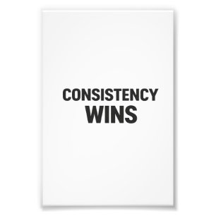 Foto Consistência Vence – Poster de Motivação Minimalis