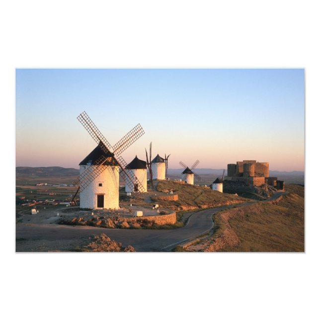 Foto Consuegra, La Mancha, Espanha, moinhos de vento (Frente)
