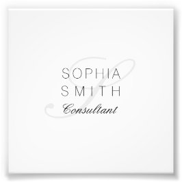 Foto Consultor elegante Monograma Minimalista do Wasser