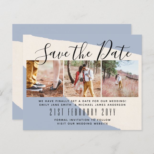 FOTO Contemporânea Salve as Datas pelo ORÇAMENTO L (Frente/Verso)