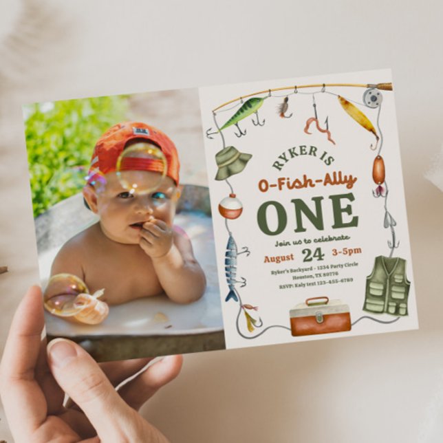 Foto: Convite de Aniversário de Pesca (Criador carregado)