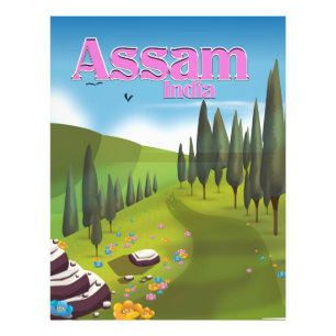 Foto Cópia do poster de viagens de Assam India