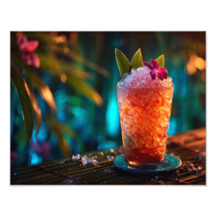 Foto Coquetel Tropical Tiki Vibe Neon Jungle