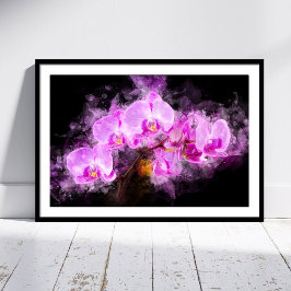 Foto Cor da água das flores das orquídeas - rosa bb 03