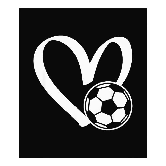 Foto Coração da Bola do Futebol (Frente)