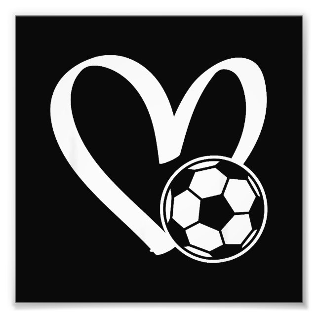 Foto Coração da Bola do Futebol (Frente)