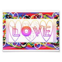 Foto Corações Arco-íris de Amor