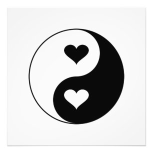 Foto Corações Yin Yang