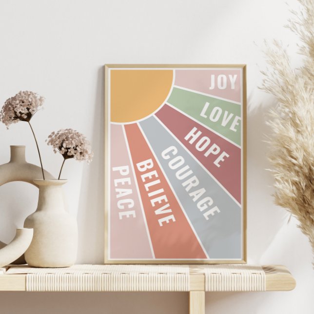 Foto Coragem e Esperança de Joy Poster de Positividade (Criador carregado)