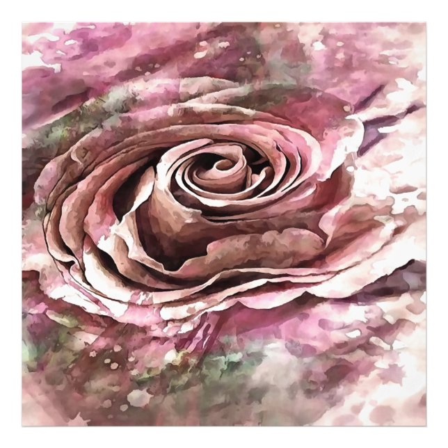 Foto Coral queimado e Rosa artístico do deserto (Frente)