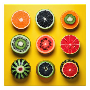 Foto Cores de Frutas Abstratas