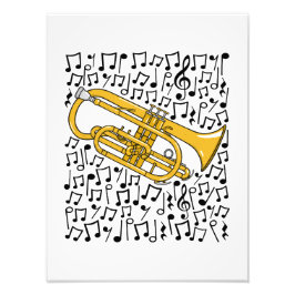 Foto Cornet Musical Notes Cornetista Brass Musical