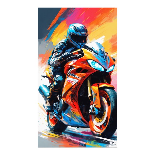 Foto Corrida de motocicletas de alta velocidade (Frente)