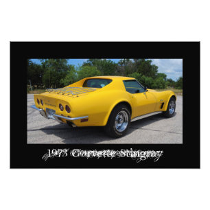 Foto Corvette Stingray C3 amarelo 1973