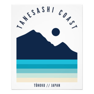 Foto Costa Tanesashi Tohoku Japão Retro Praia Vintage