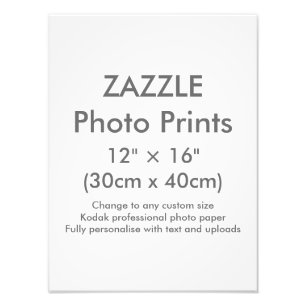 Foto Costume 12" de Zazzle × 16" modelo do impressão 
