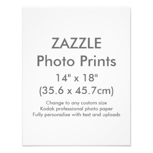 Foto Costume 14" de Zazzle x 18" modelo do impressão d