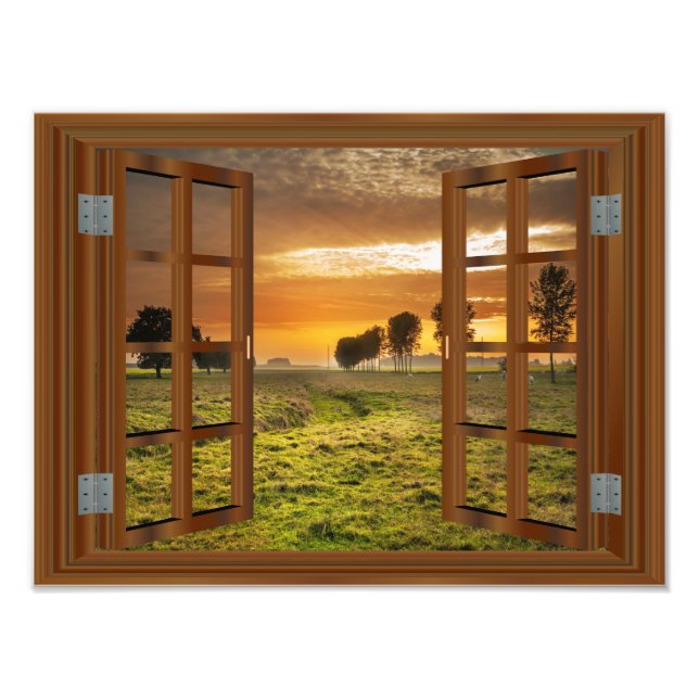 Foto Countryside Twilight Cow Fazenda EUA (Frente)