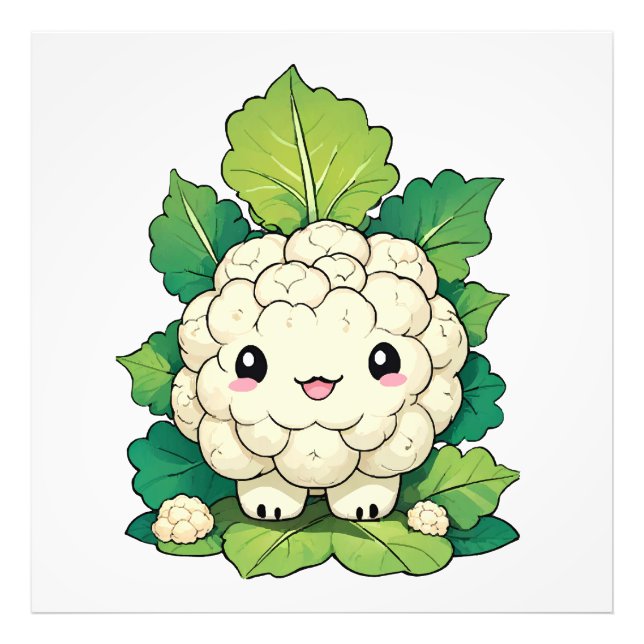 Foto Couve-flor Kawaii (Frente)