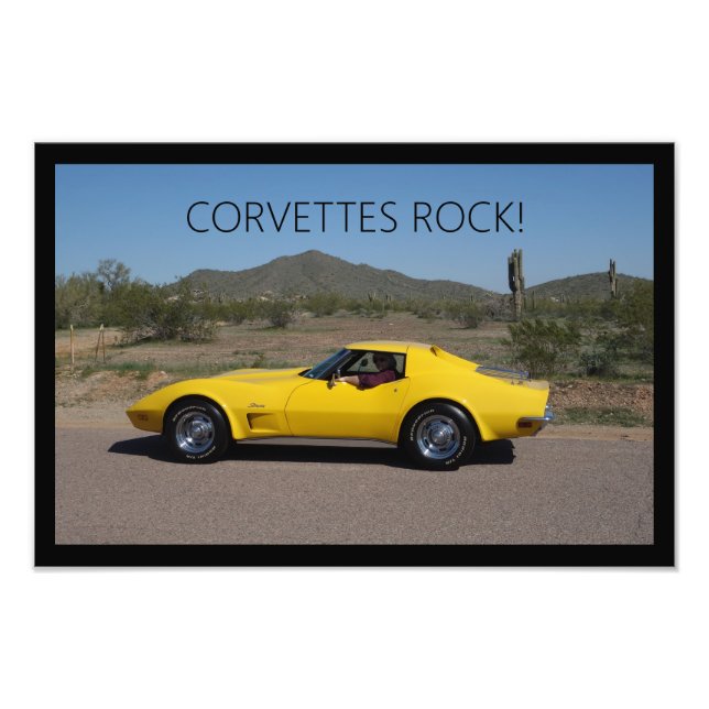 Foto Covettes Rock 1973 C3 Corvette Poster (Frente)