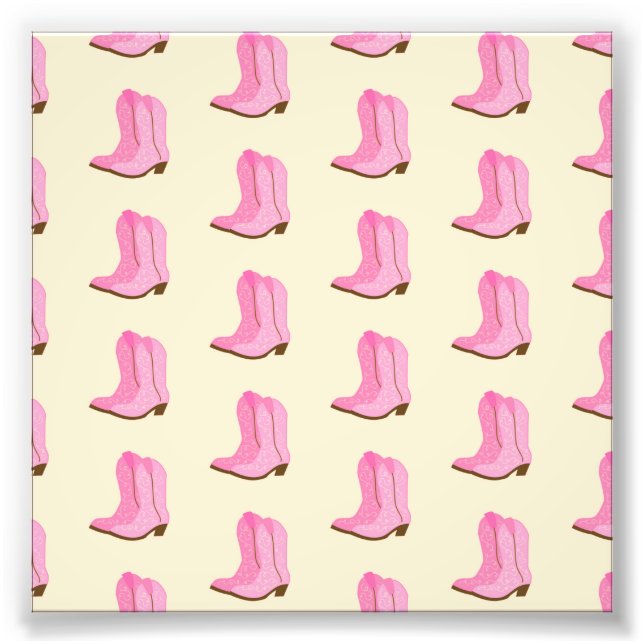 Foto Cowboy Rosa Boots Country Ranking Texas (Frente)