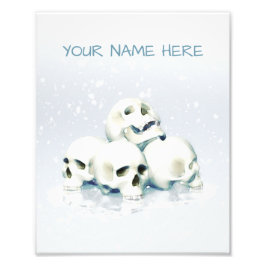 Foto Crânios na neve. Personalizado