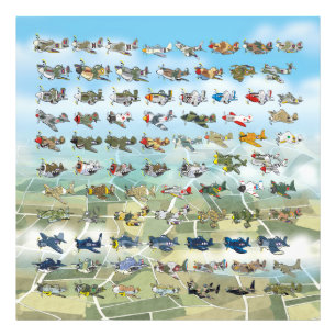 Foto crie a sua própria caricatura de avião