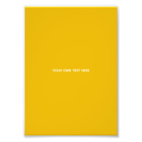 Crie Seu Próprio Design Amarelo Personalizado