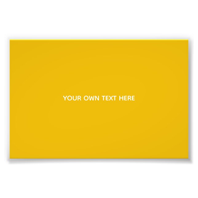 Foto Crie Seu Próprio Design Amarelo Personalizado (Frente)