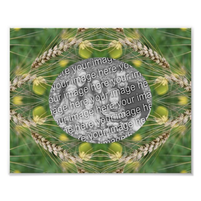 Foto Crie seu próprio Quadro de Grama de Verão Seco 8x1 (Frente)