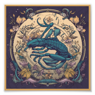 Foto Crie sua própria arte Nouveau Scorpio Zodiac