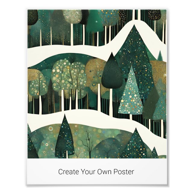 Foto Crie sua própria citação de Natal de inverno (Frente)