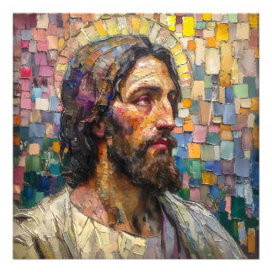 Foto Cristianismo Mosaico Colorido Jesus