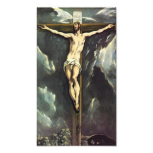 Foto Cristo de El Greco no impressão transversal da