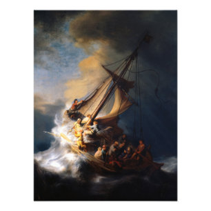 Foto Cristo na tempestade no mar da Galileia