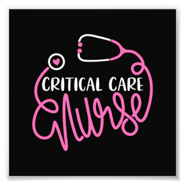 Foto Critical Care Nurse Logo RN Critical Care Nursing (Frente)