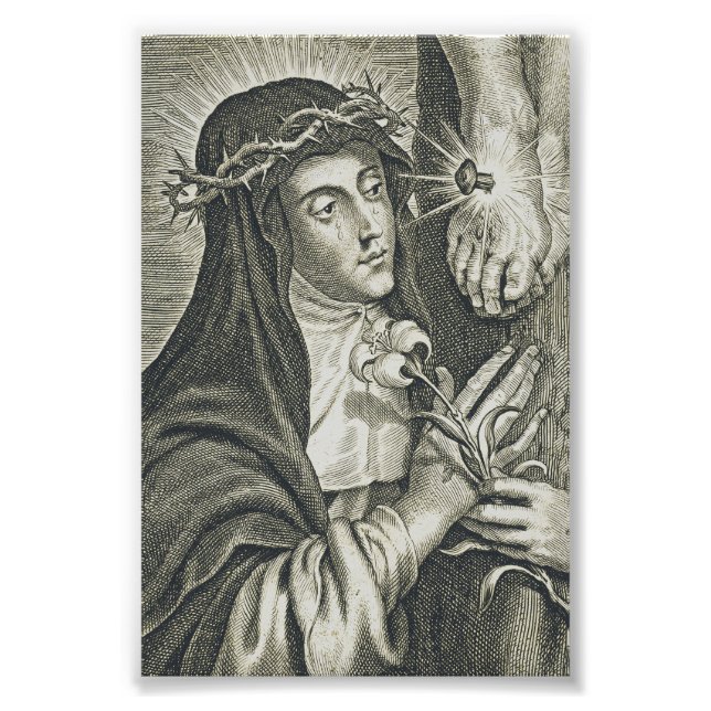Foto Crucificação de Santa Catarina de Siena Arte Noir  (Frente)