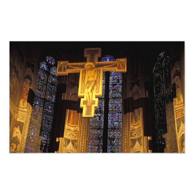 Foto Crucifixo acima do altar-mor na Santa (Frente)