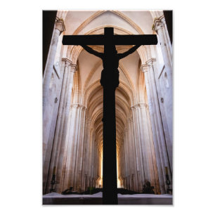 Foto Crucifixo com Jesus Cristo. Abadia de Alcobaca Gót