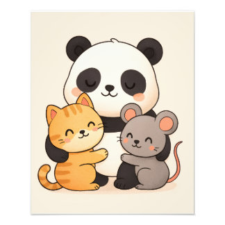 Foto Cuddly Panda and Friends Cute Nursery