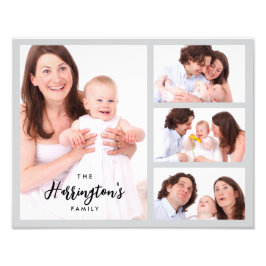 Foto Custom 4 Family Photos Collage Rectangle Frame