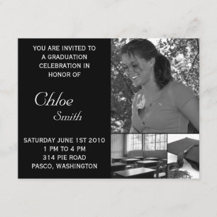 Foto customizável barata dos convites da graduaç