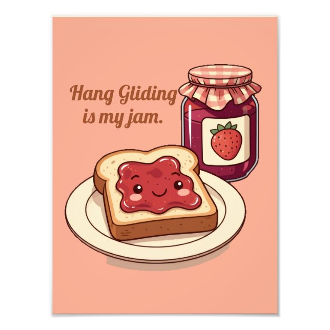 Foto [Customize] is my jam - cute jam and toast cartoon (Frente)
