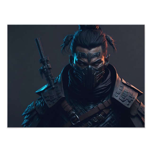Foto Cyberpunk Samurai Poster (Frente)