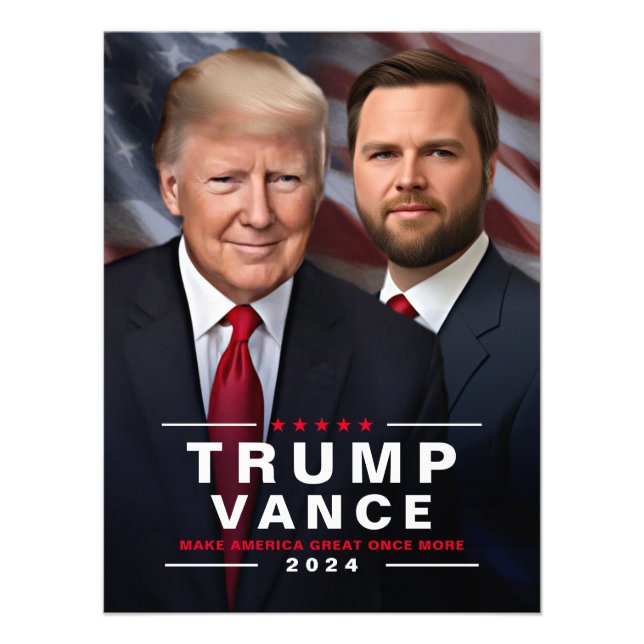 Foto da Campanha Coletiva Trump Vance 2024 (Frente)