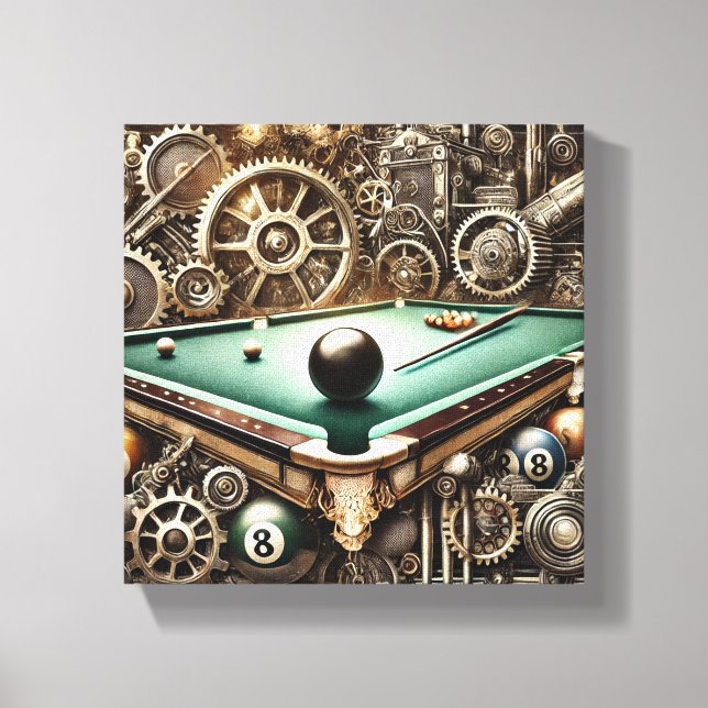 Foto da Canvas Steampunk Snooker (Frente)
