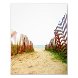 Foto da cerca do trajeto da praia