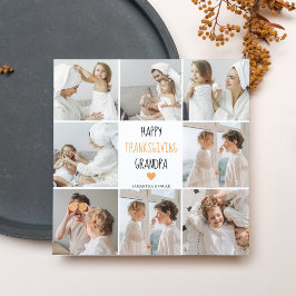 Foto da Colagem Moderna Feliz Ação de Graças Vovô