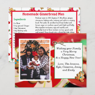 Foto da família + Cartão de recebimento Cartão de 